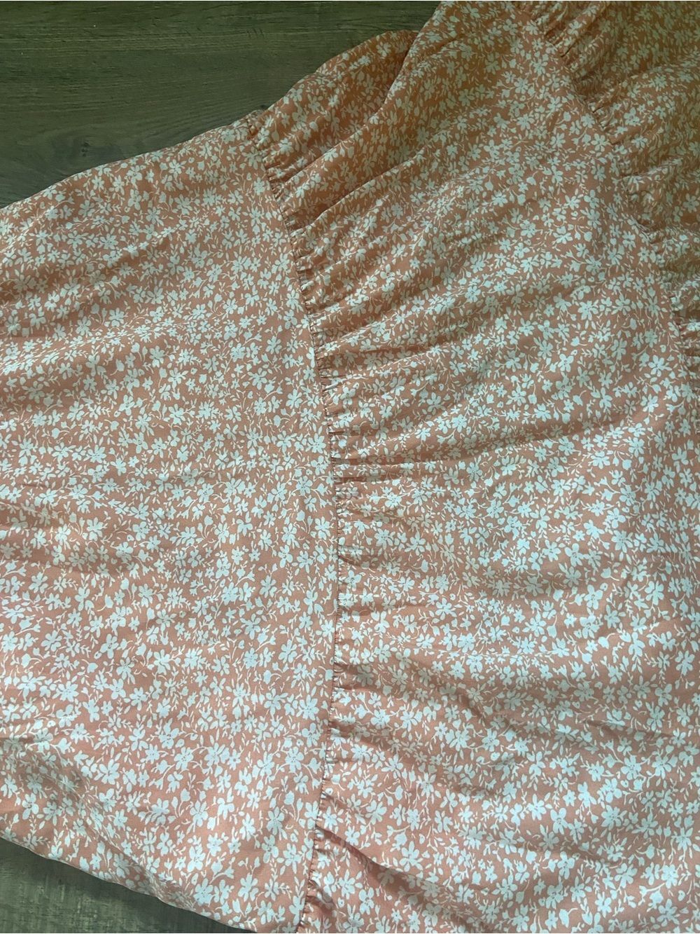 PrettyGarden S Floral Tiered Draw String Waist Soft Orange Dress Vaca spring - Picture 8 of 11